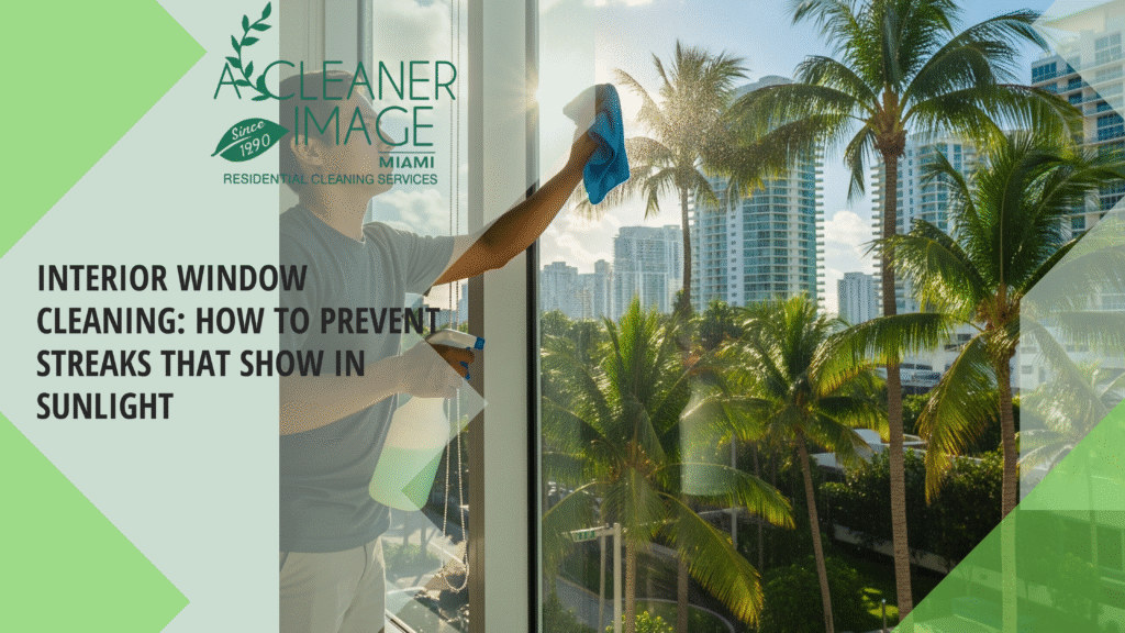 Interior Window Cleaning How to Prevent Streaks that Show in Sunlight