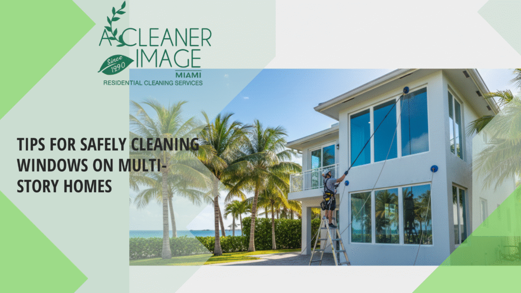 Tips for Safely Cleaning Windows on Multi Story Homes