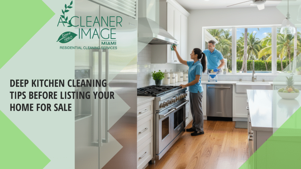 Deep Kitchen Cleaning Tips Before Listing Your Home for Sale in Miami Dade County
