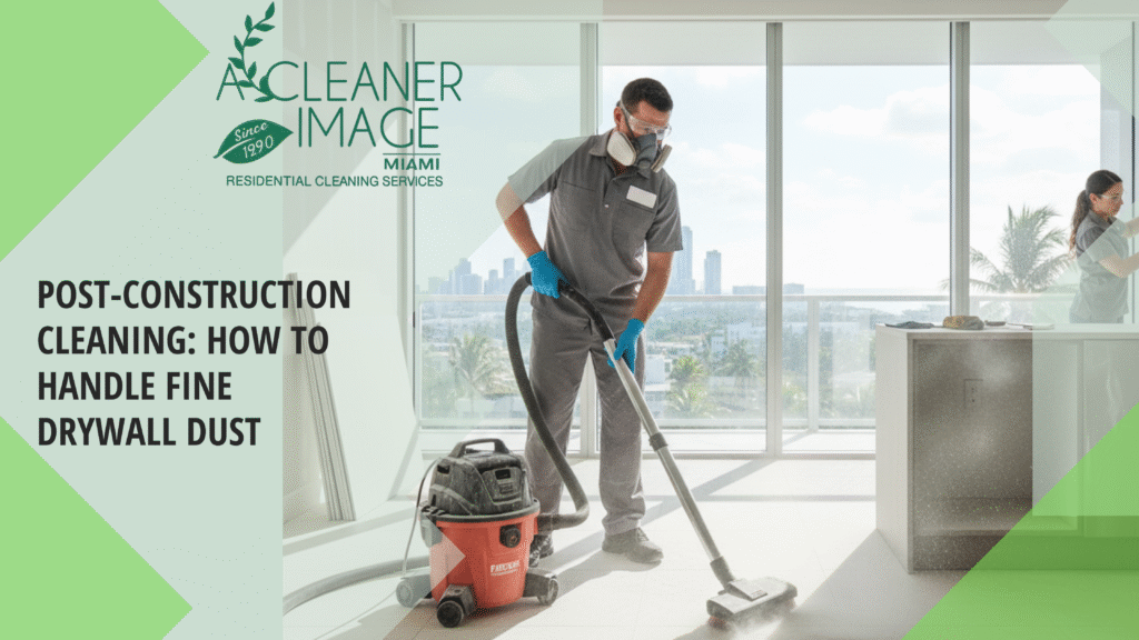 Post Construction Cleaning How to Handle Fine Drywall Dust in Miami Dade County