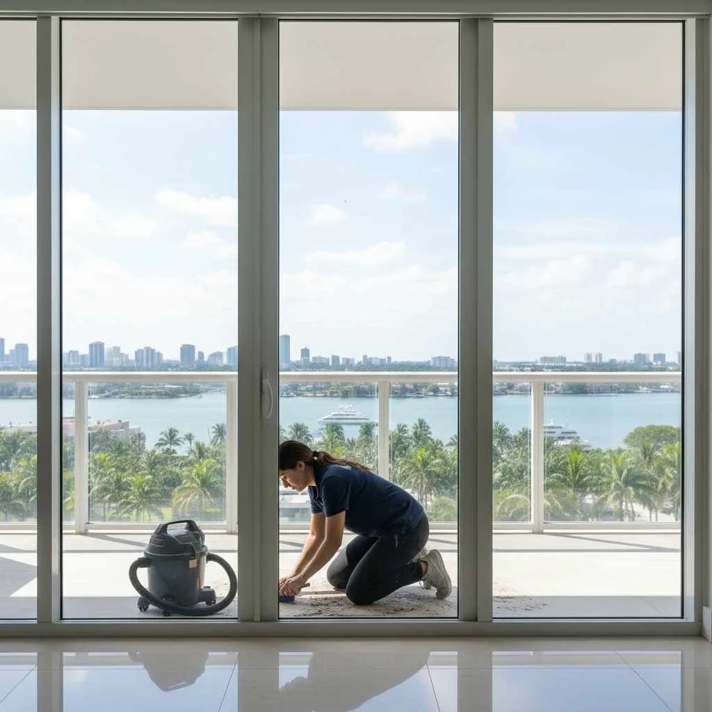 Our Professional Sliding Glass Door Cleaning Process