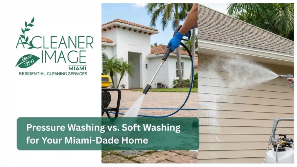 Pressure Washing vs. Soft Washing for Your Miami Dade Home