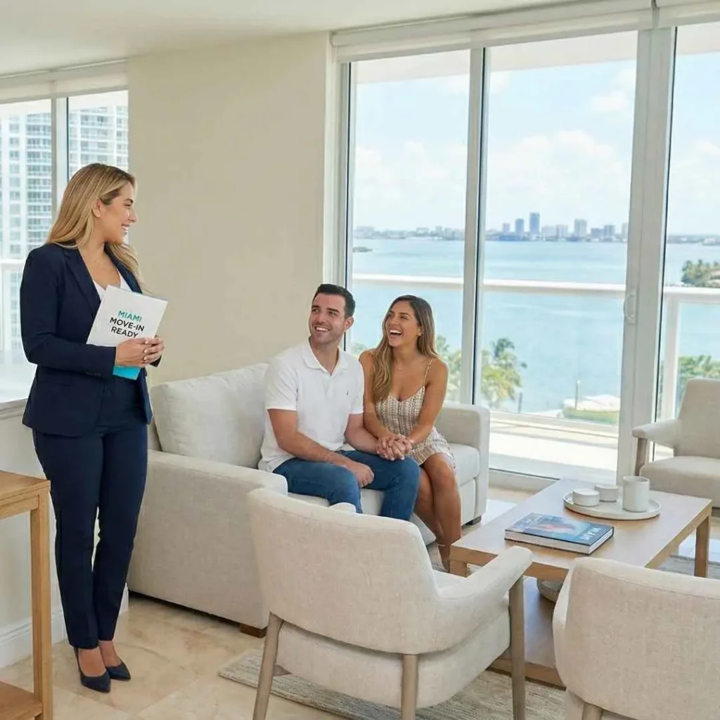 bright, clean living room ready for buyers