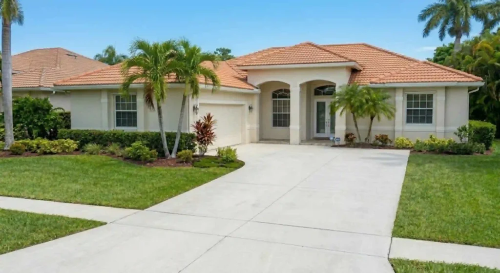 clean Miami home exterior