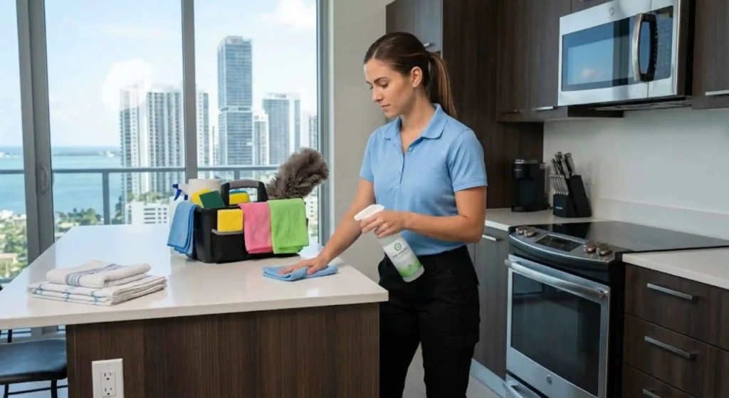 Professional recurring kitchen cleaning service in Miami